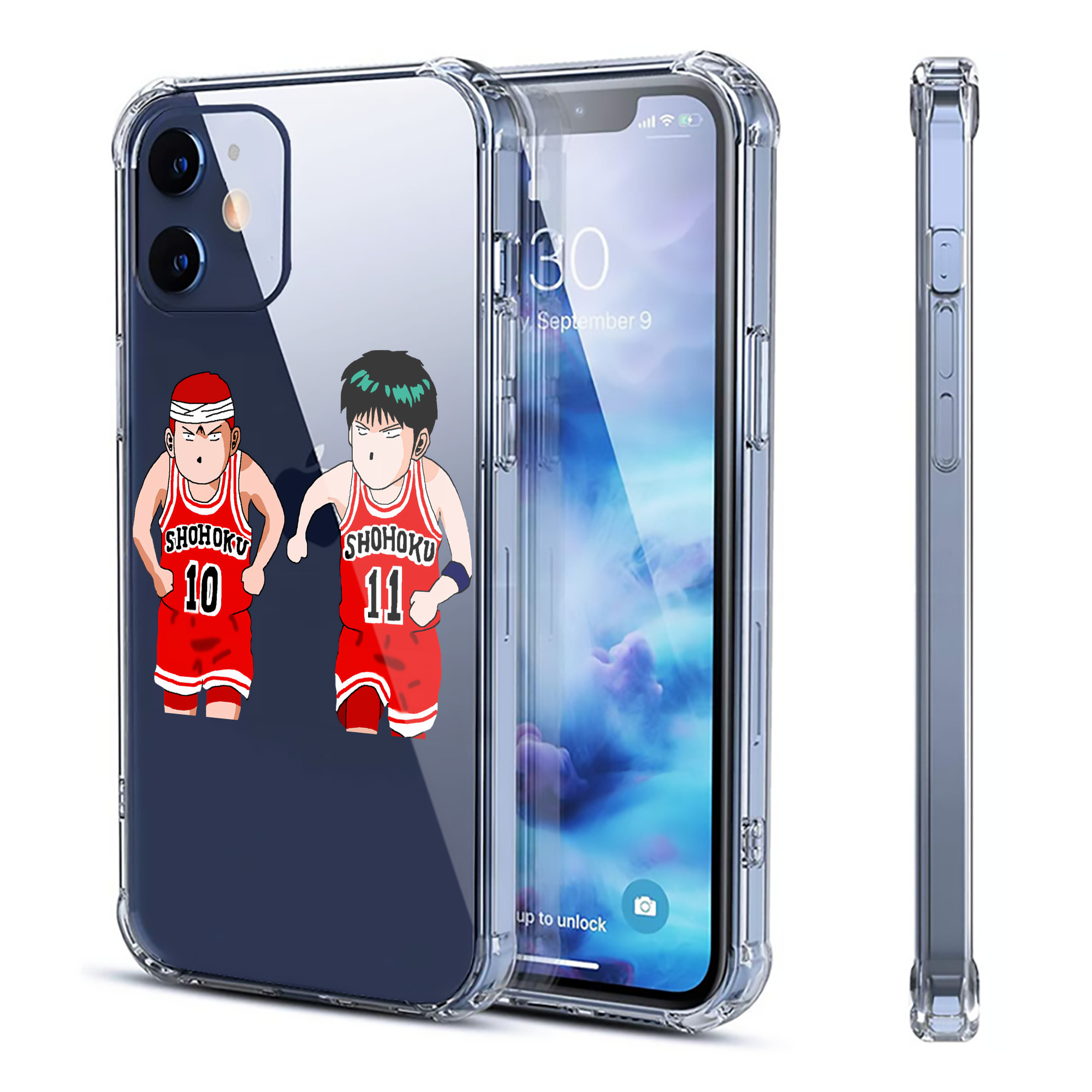 （画像用） SLAM DUNK／スラムダンク 【iPhone 12シリーズ対応】透明スマホケース（クリアソフトケース）